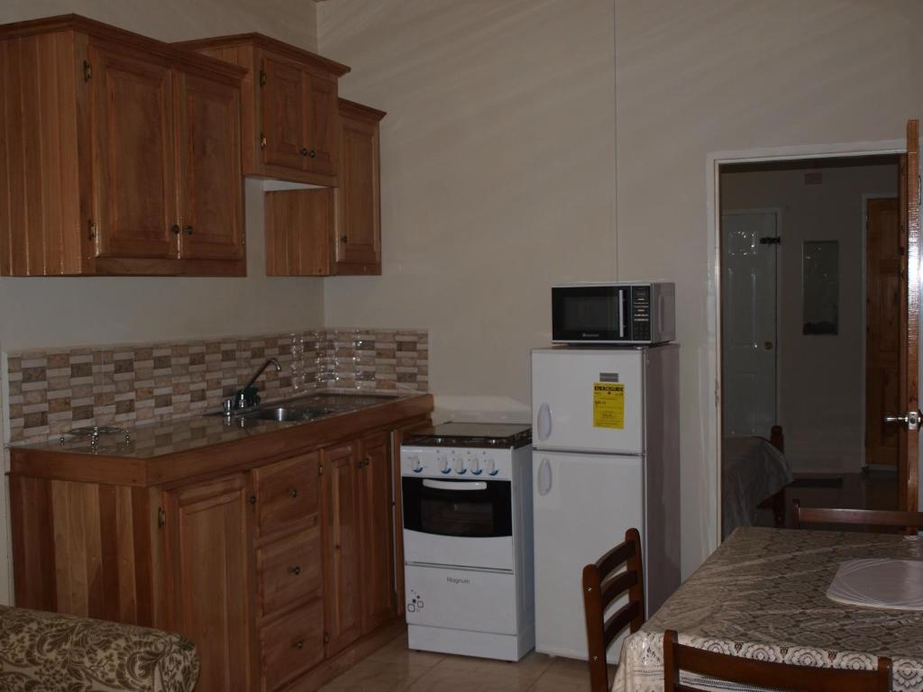Kuchyň nebo kuchyňský kout v ubytování Memories Cottage and Apartments