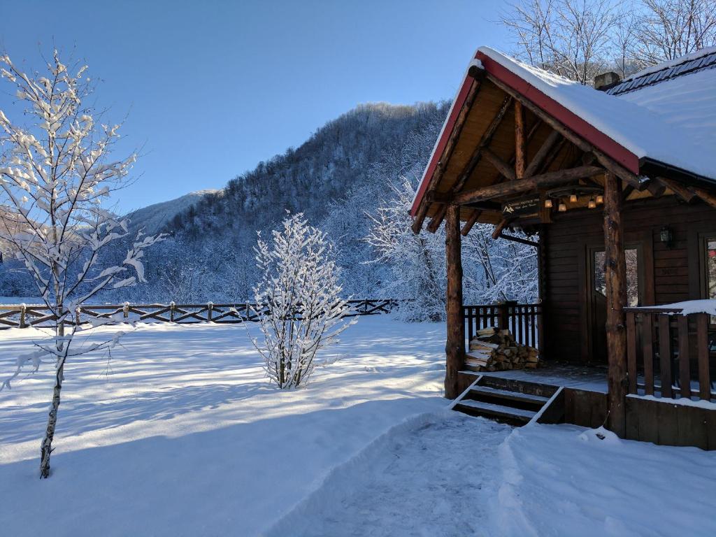The Little Mountain Cabin v zimě