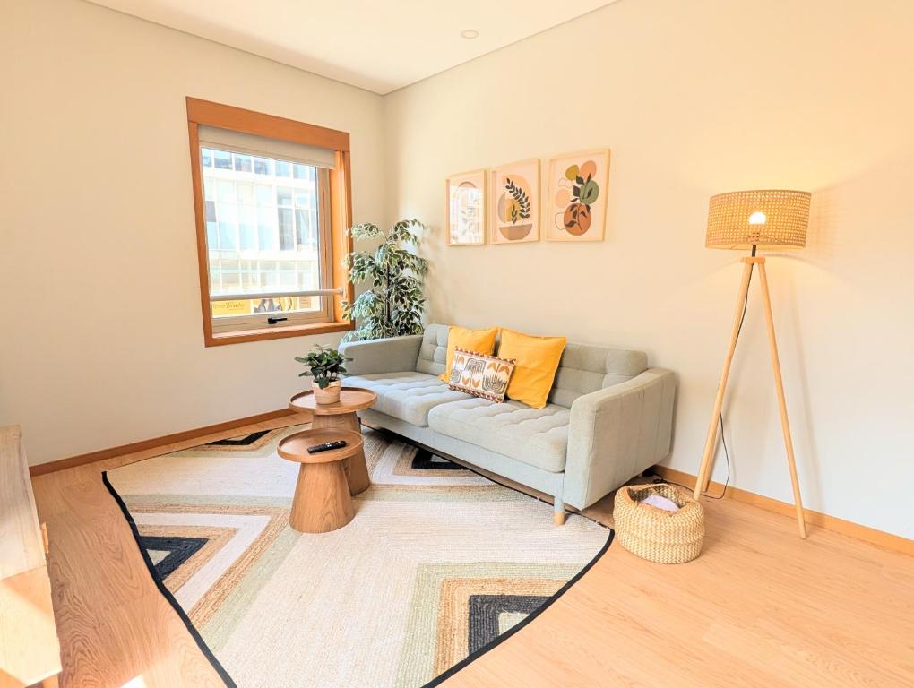 1C Apartamento encantador a 3 minutos da praia