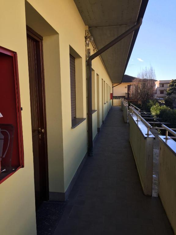 Balkón nebo terasa v ubytování Nuovo Hotel Vigevano