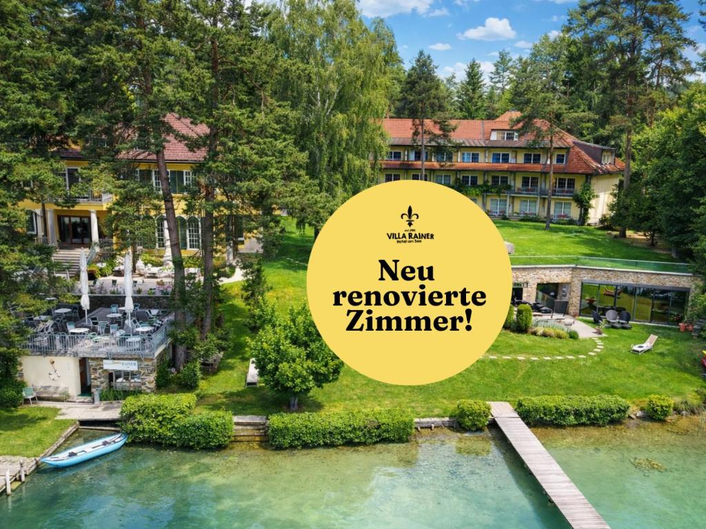 a picture of a mansion with the words new revenue winner at Hotel Villa Rainer in Pörtschach am Wörthersee