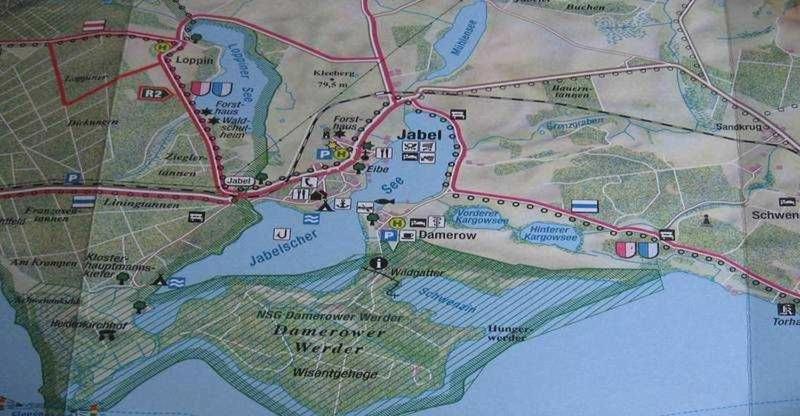 a map of the city of singapore at Ferienwohnung Maltzahn & Beese in Jabel