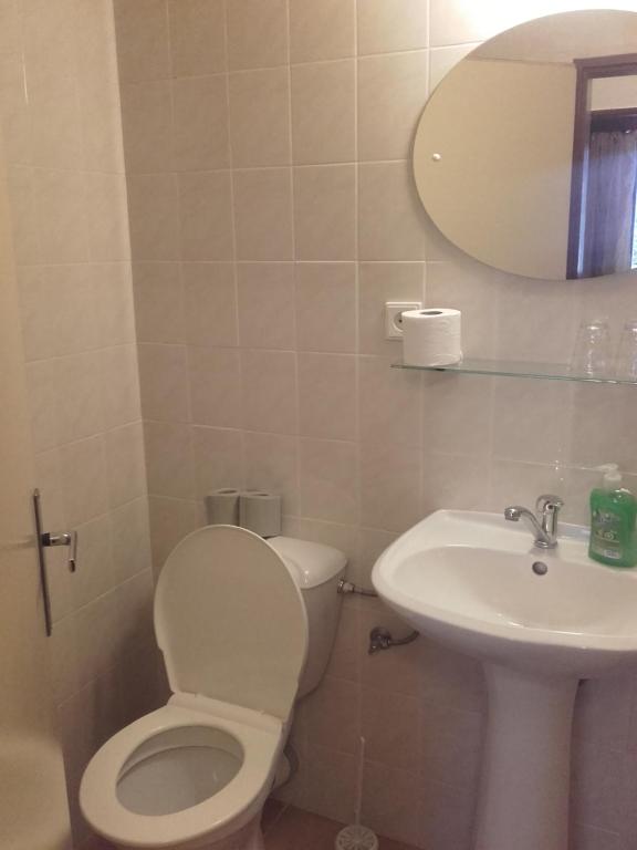 Koupelna v ubytování Hotel Anna