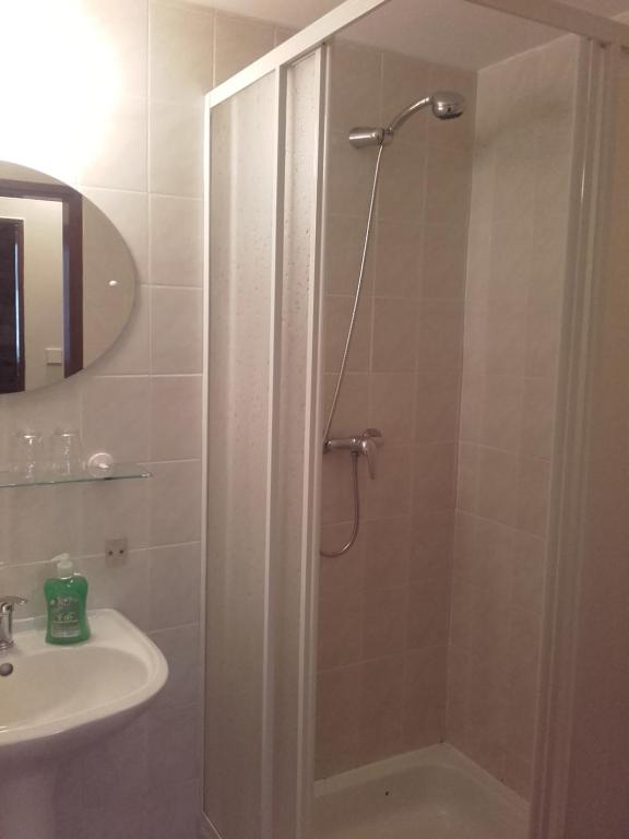 Koupelna v ubytování Hotel Anna