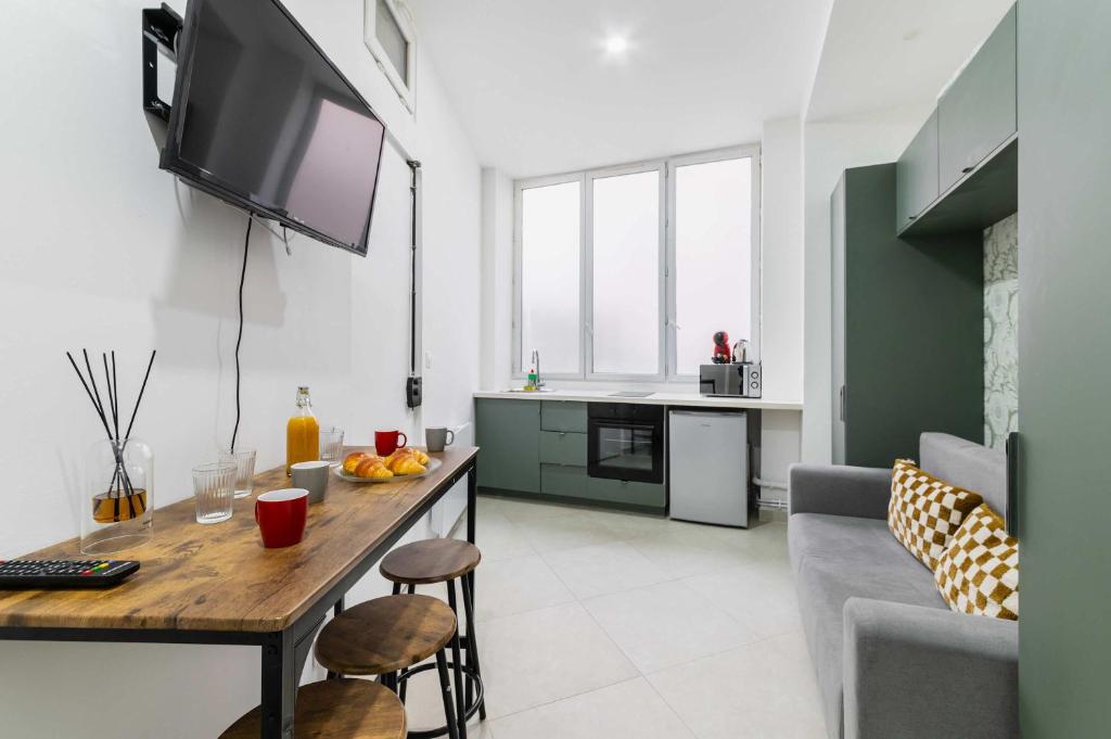 Appartement metro jaures tout equipe - Paris 19