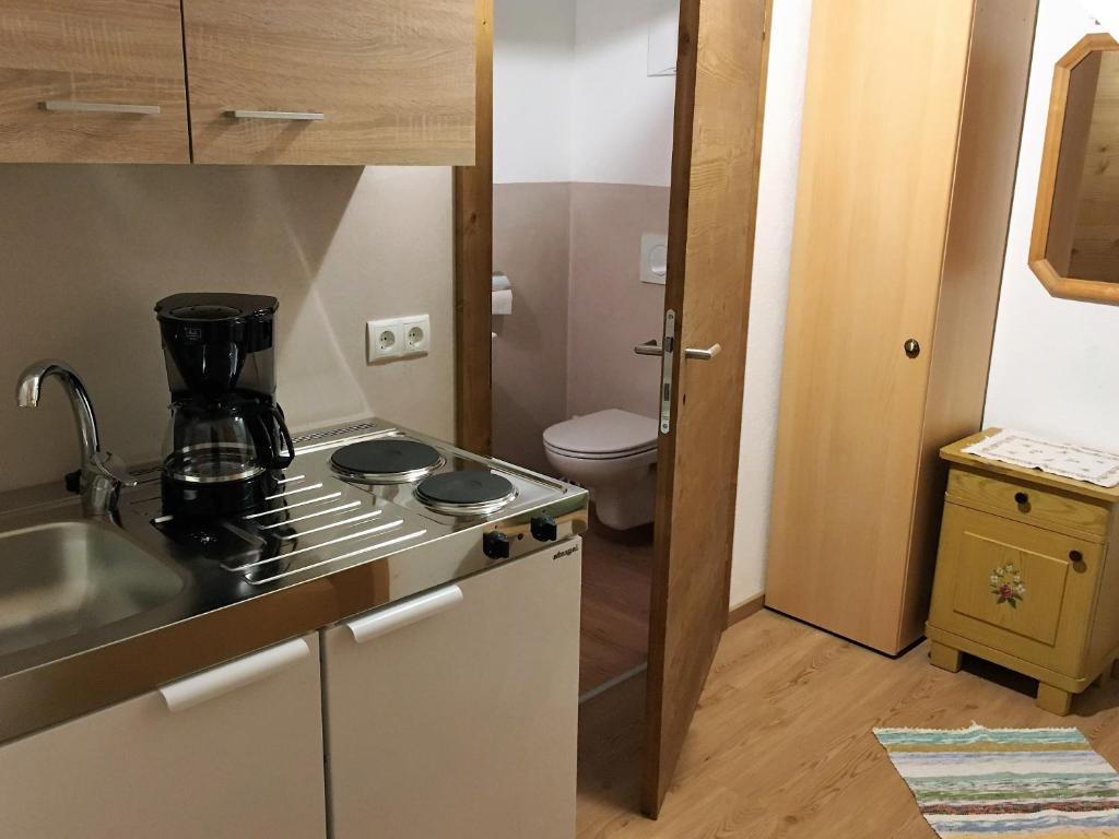 Kuchyň nebo kuchyňský kout v ubytování Untersteinhof