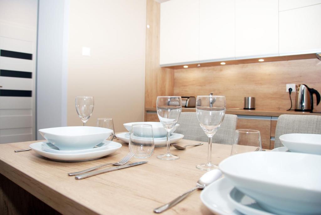Nápoje v ubytovaní Apartamenty REZULAK Solna B104 204 303