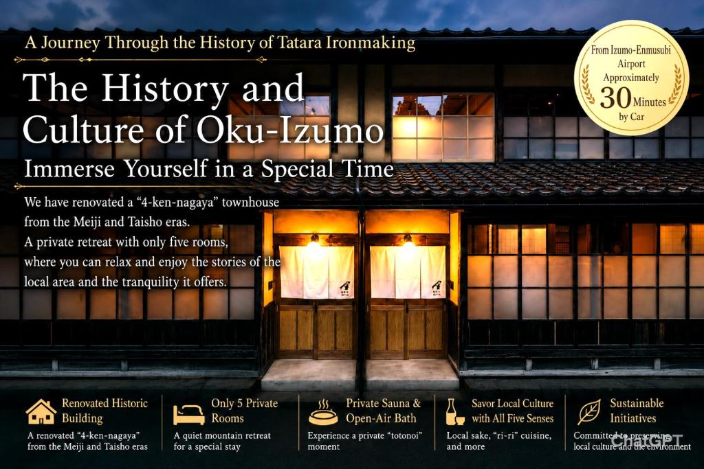 a flyer for the history and culture of owk kimmocrates yourself in at RITA Unnan Yoshida in Yoshidamachi