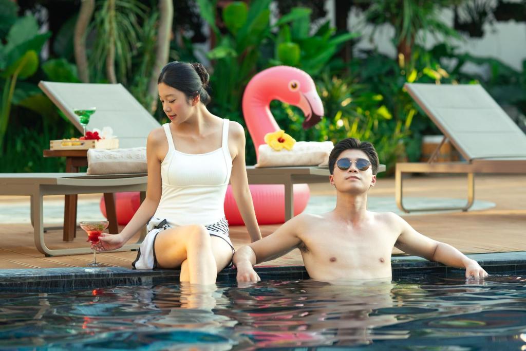Khách lưu trú tại Flamingo Tan Trao Resort
