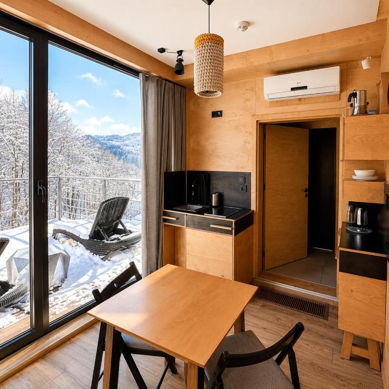 Apartamenty Szuflandia z sauną, jacuzzi, przy stoku narciarskim - Apartamento Con Terraza