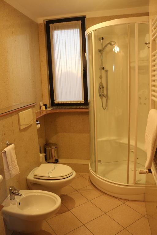 Koupelna v ubytování Hotel Garibaldi