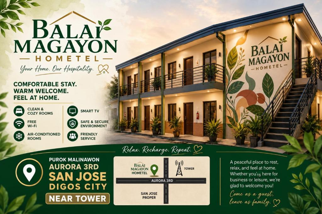 a flyer for a villa for a villa mansion at Balai Magayon Hometel in Aplaya
