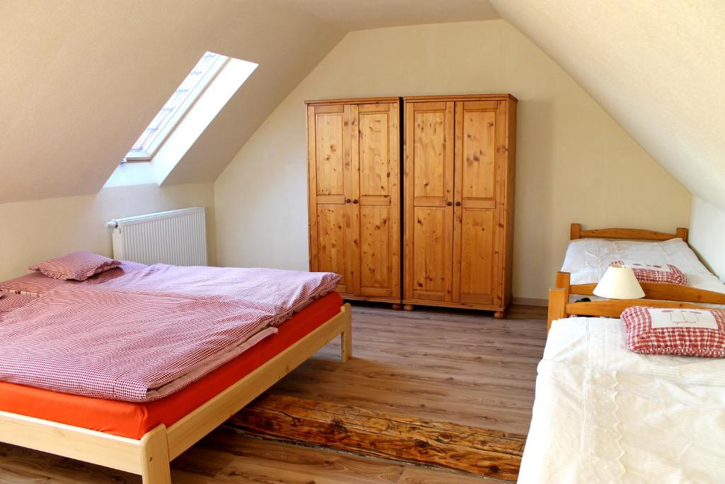 Postel nebo postele na pokoji v ubytování Apartmán Turista