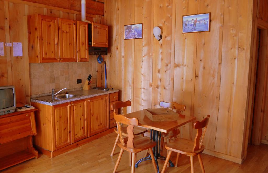 Kuchyň nebo kuchyňský kout v ubytování Albergo Rendola
