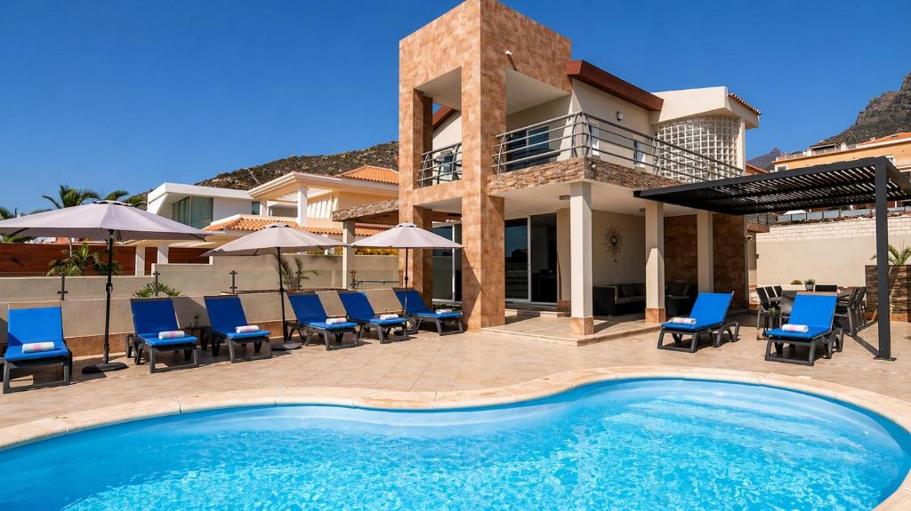Villa Sol Costa Adeje Heated Pool Putting Green Sleeps 8