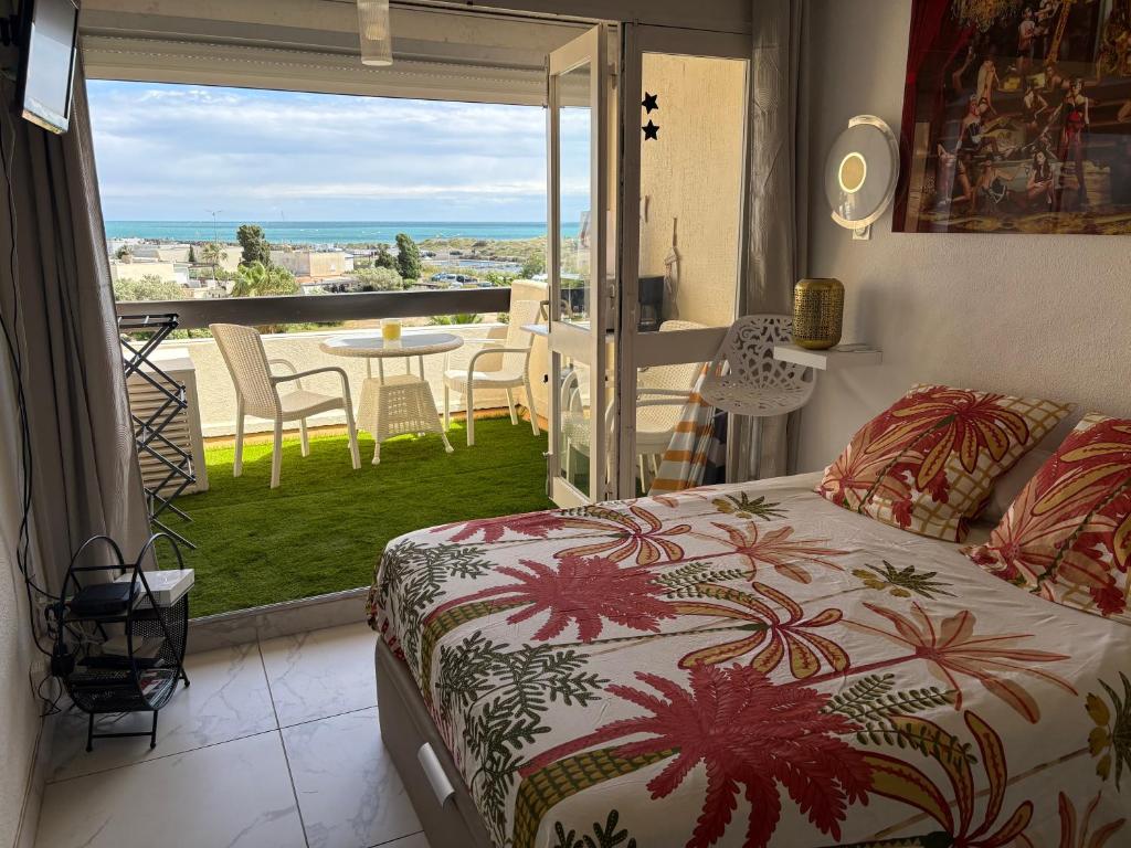SHOWTIME NATURISTE PORT NATURE 6 parking privé clim ascenseur vue mer