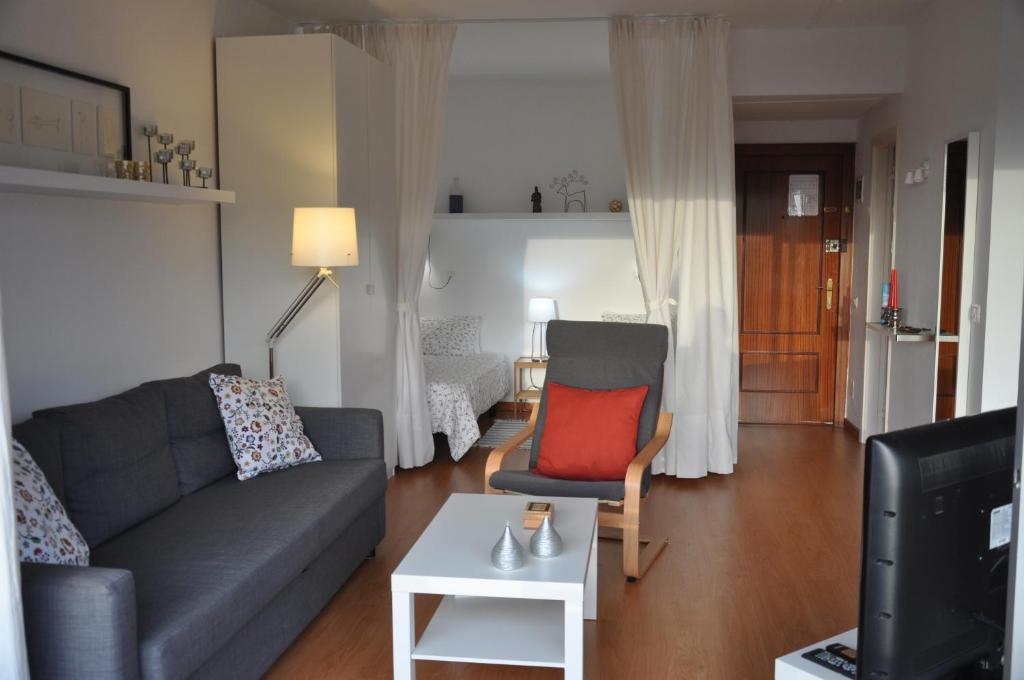 Posezení v ubytování Apartment La Paz