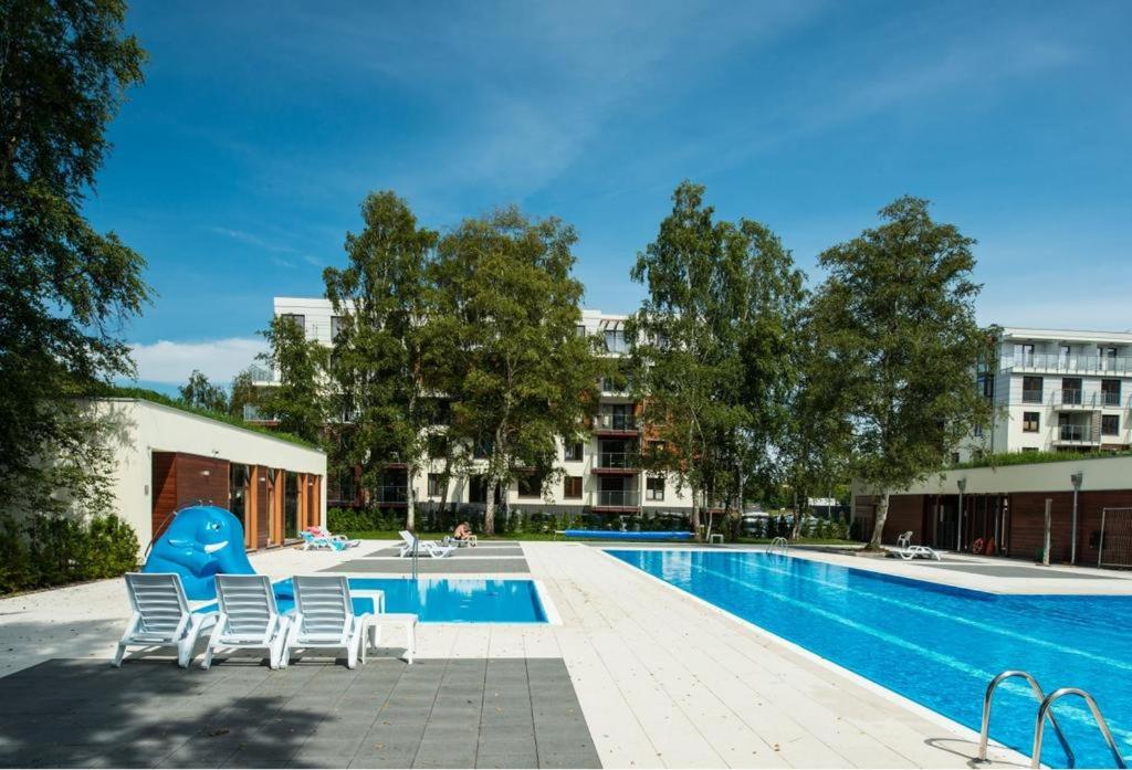 Bazén v ubytovaní Apartament z basenem Polanki alebo v jeho blízkosti