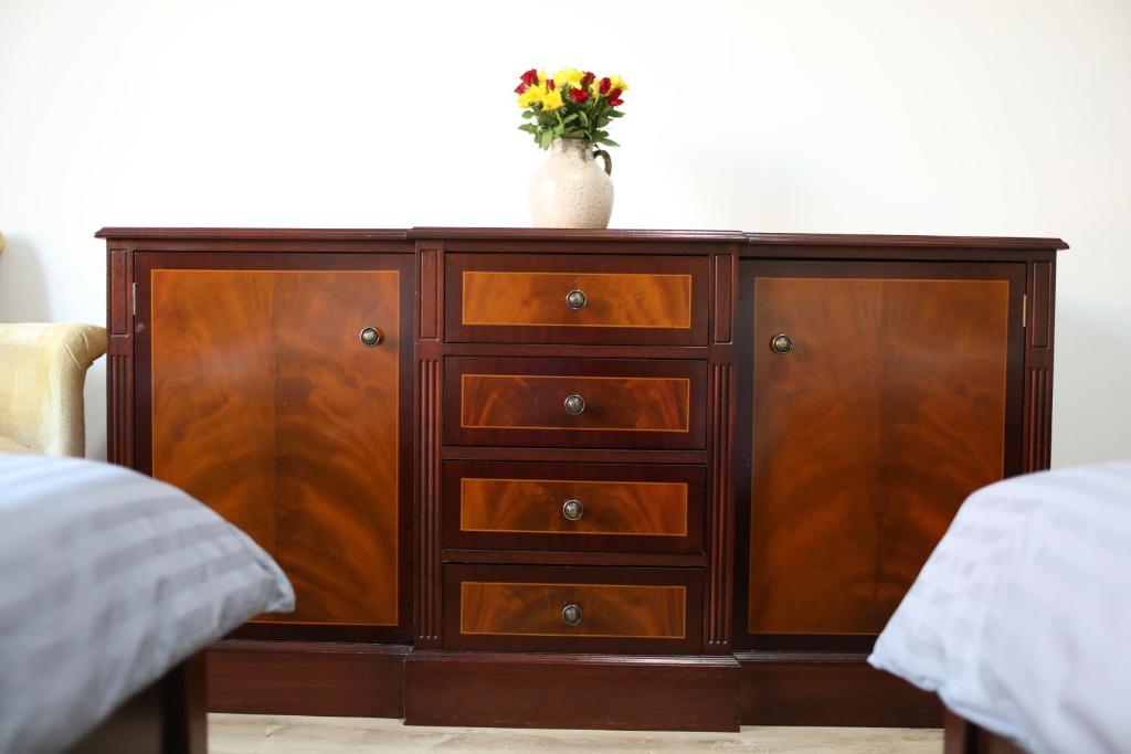 Postel nebo postele na pokoji v ubytování Hotel EKA