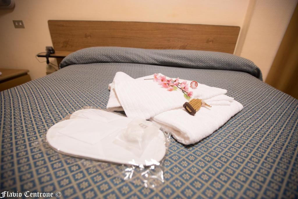 Postel nebo postele na pokoji v ubytování Hotel Cristal