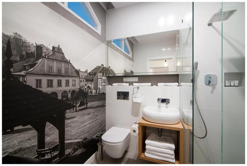 Kúpeľňa v ubytovaní Apartamenty Rynek3 , Kazimierz Dolny