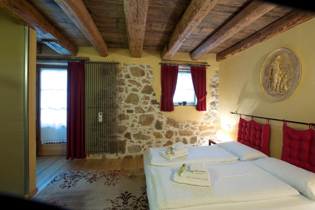 Postel nebo postele na pokoji v ubytování Maso Franceschella