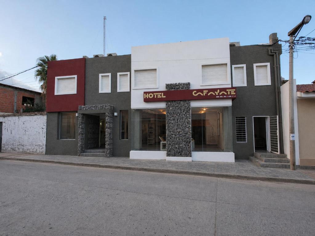 a building on the side of a street at Hotel Cafayate Design in Cafayate