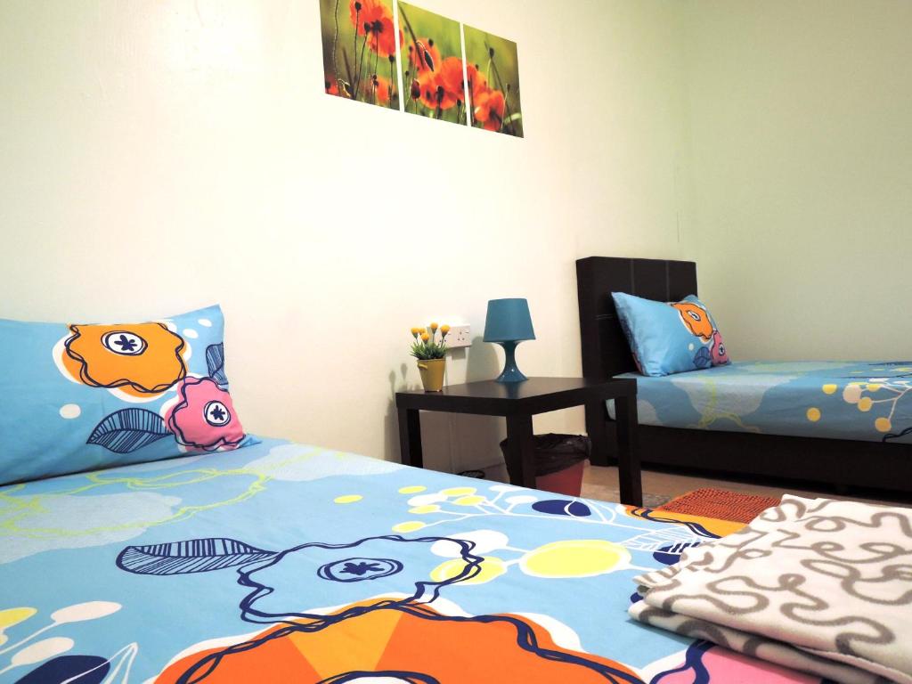 Letto o letti in una camera di The Pillohouzzze