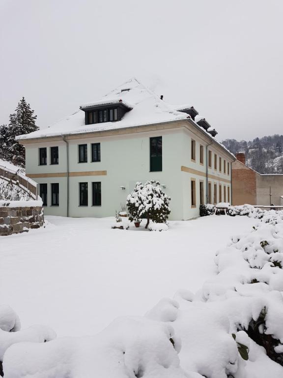 Pension Am Finkenberg v zimě