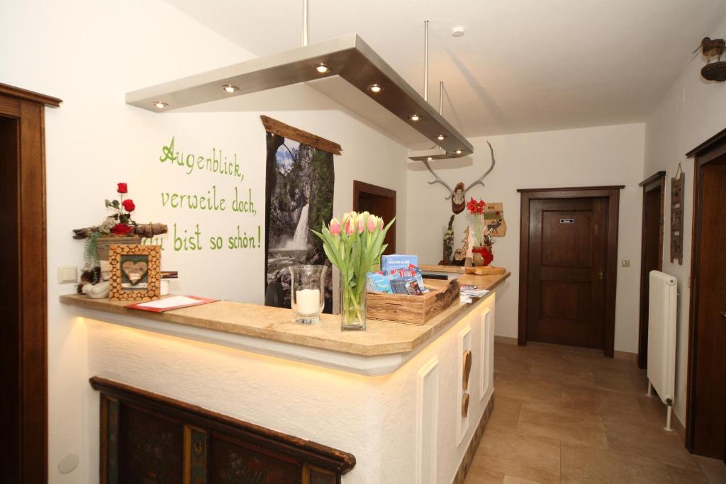 Kuchyň nebo kuchyňský kout v ubytování Pension Spreitzhof & Appartement Royer