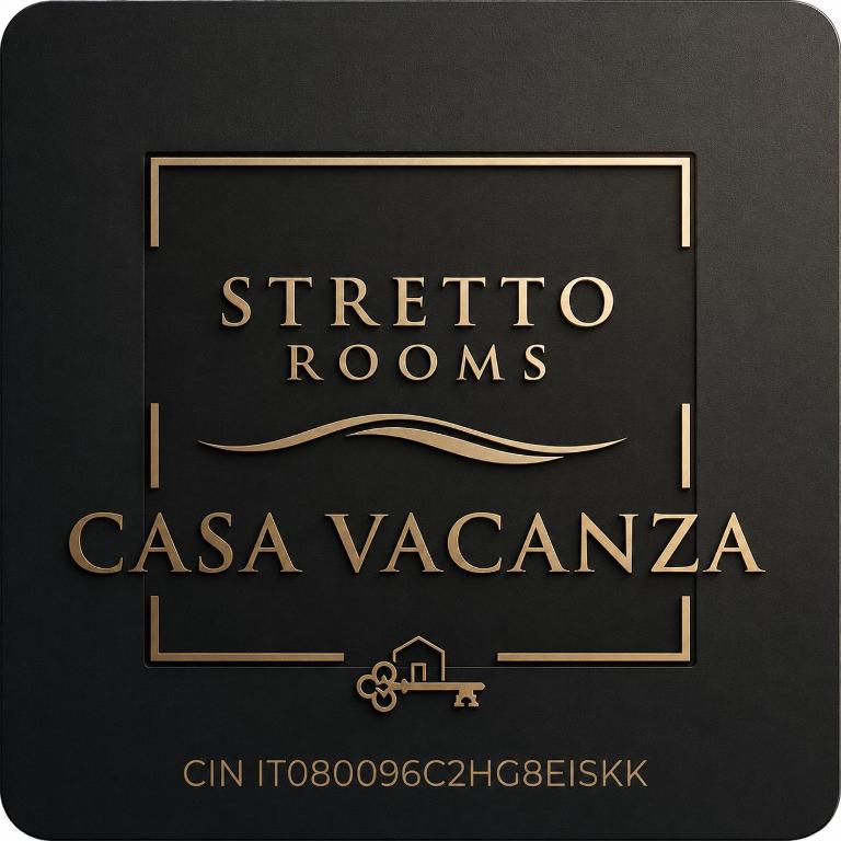 a sign for a ricato rooms in casa vacanza at Strettorooms in Villa San Giovanni