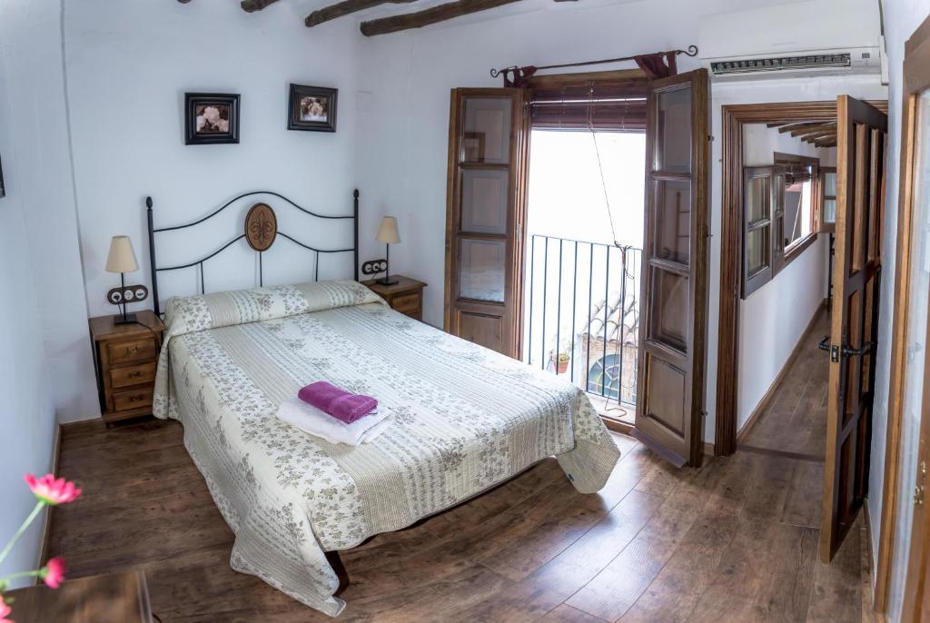 Postel nebo postele na pokoji v ubytování Casa Rural Zambra