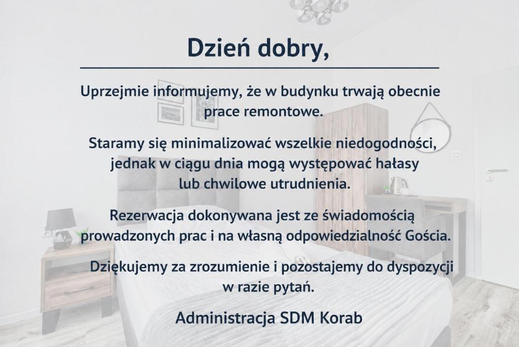 a picture of a display in a museum with the words didentify at Studencki Dom Marynarza Korab in Szczecin