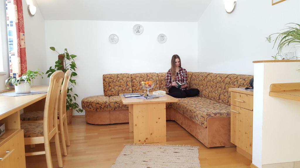 Posezení v ubytování Bauernhof Ober