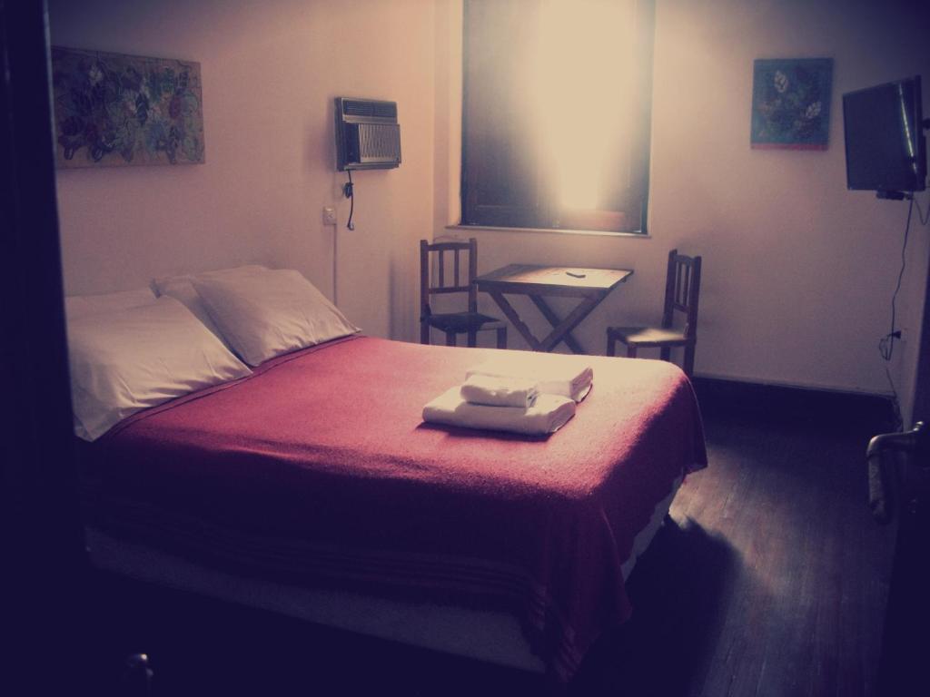 Postel nebo postele na pokoji v ubytování A la Gurda Hostel