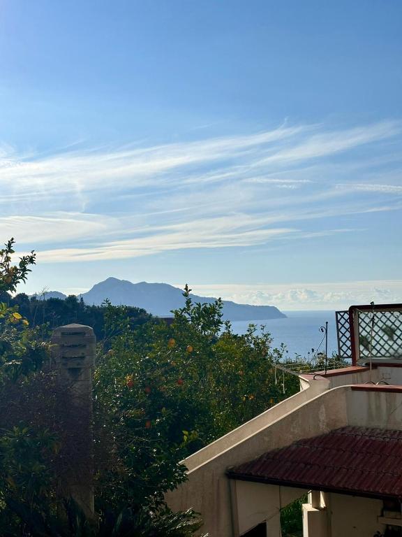 a view of the ocean from a house at Da Feny in Massa Lubrense