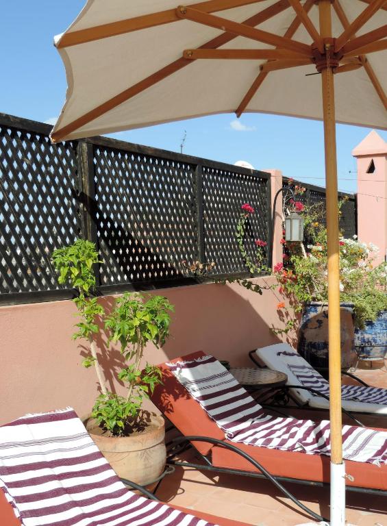 Zahrada ubytování Riad Dar Zampa