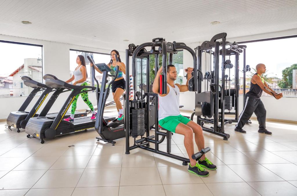 Fitness centrum a/nebo fitness zařízení v ubytování Hotel Porto Napolis