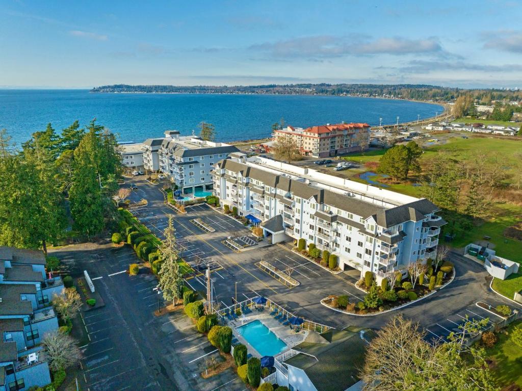 an aerial view of a resort near the water at WorldMark Birch Bay in Birch Bay