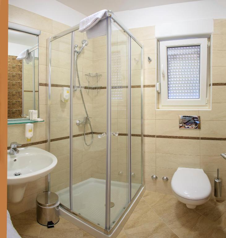 Koupelna v ubytování Hotel Villa Privileggio