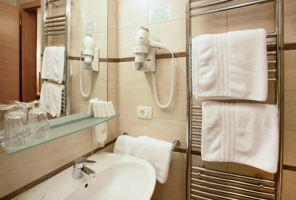 Koupelna v ubytování Hotel Villa Privileggio