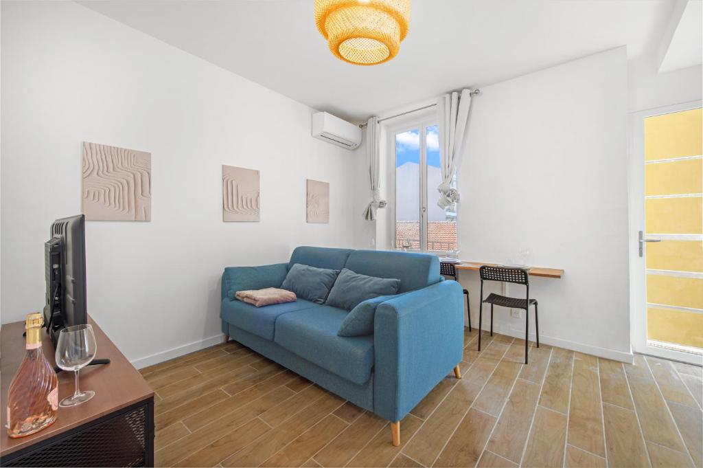 Nice, 3-room refurbished apartment near train station