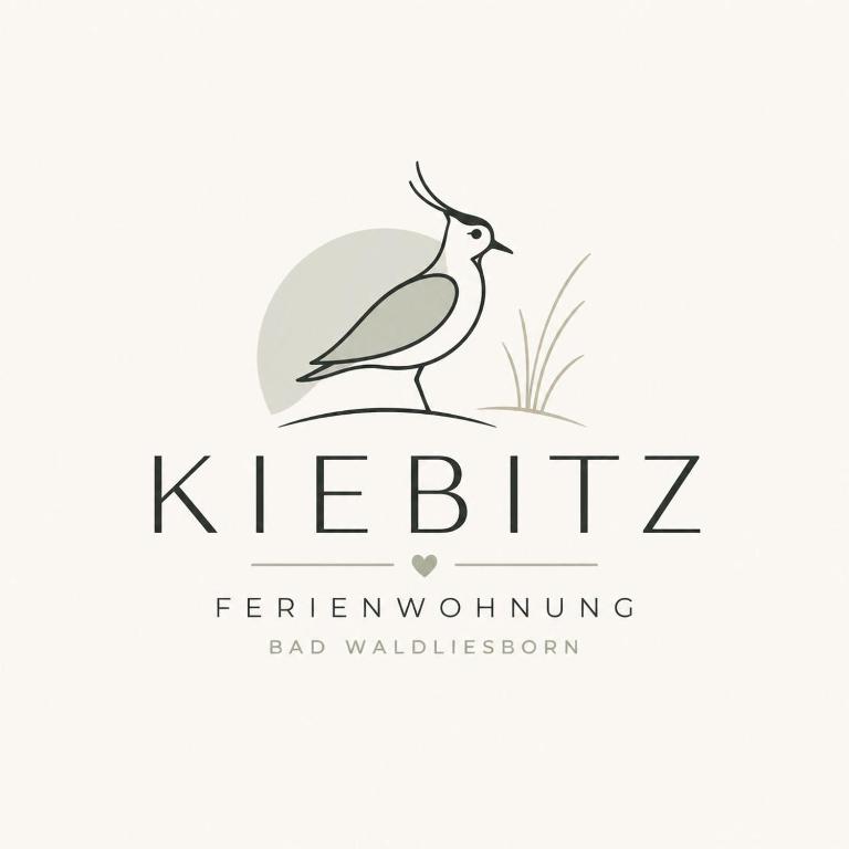 a bird logo template with a bird standing on a hill at Kiebitz Schmuckstück in Walibo in Lippstadt