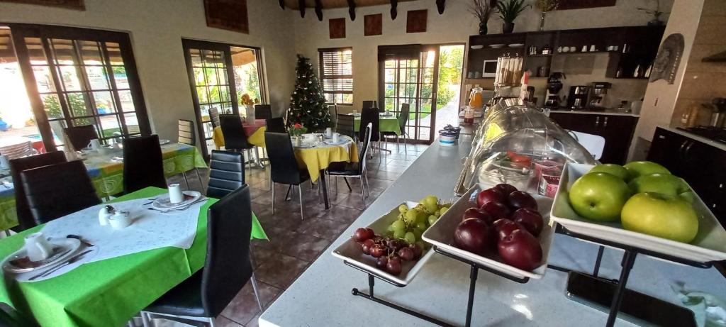 Breakfast area at Capbon Guesthouse in Windhoek