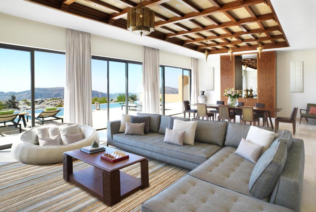 Posezení v ubytování Anantara Al Jabal Al Akhdar Resort