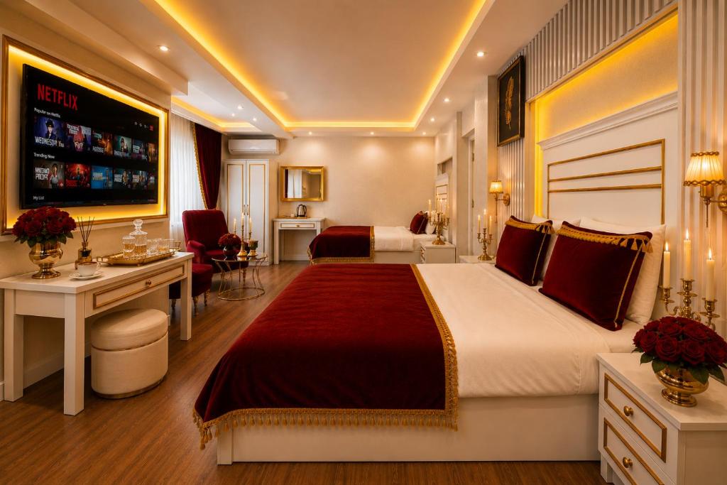 Ayasofya Hotel - Special Class - Deluxe Üç Kişilik Oda - Deniz Manzaralı