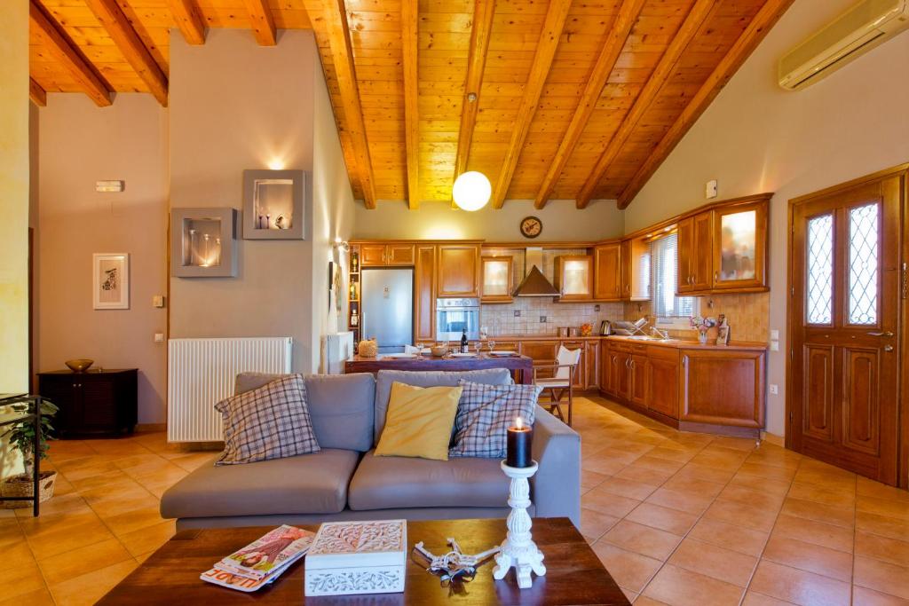 Kuchyň nebo kuchyňský kout v ubytování Villa Caramel