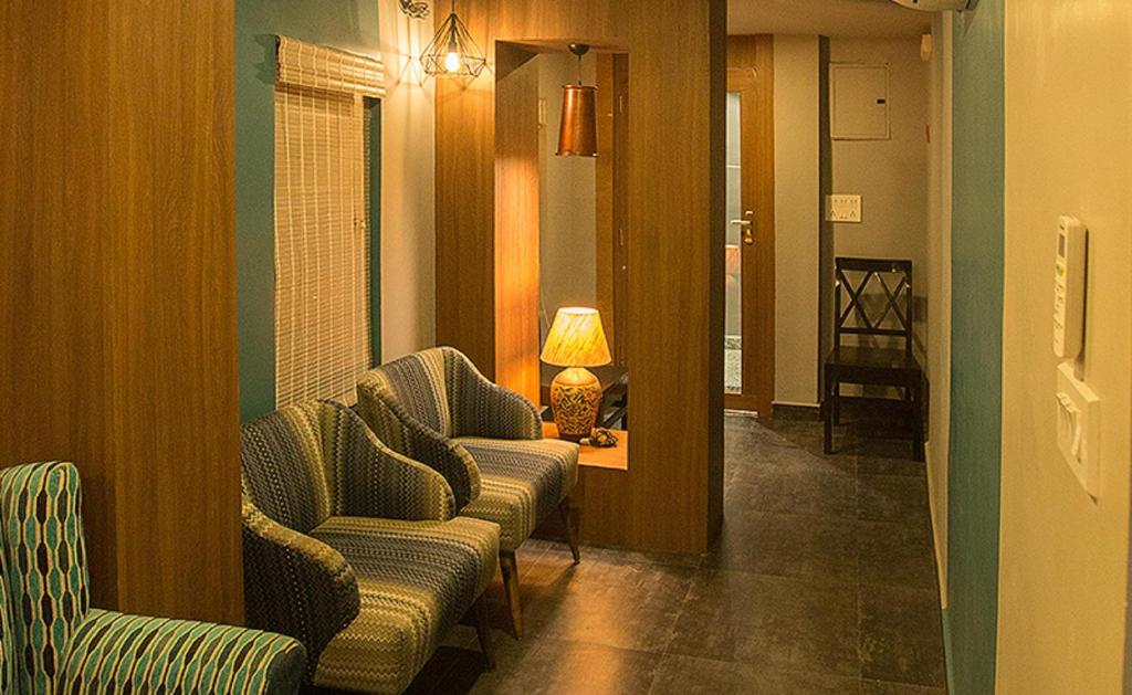 Posezení v ubytování Pod N Beyond Smart Hotel