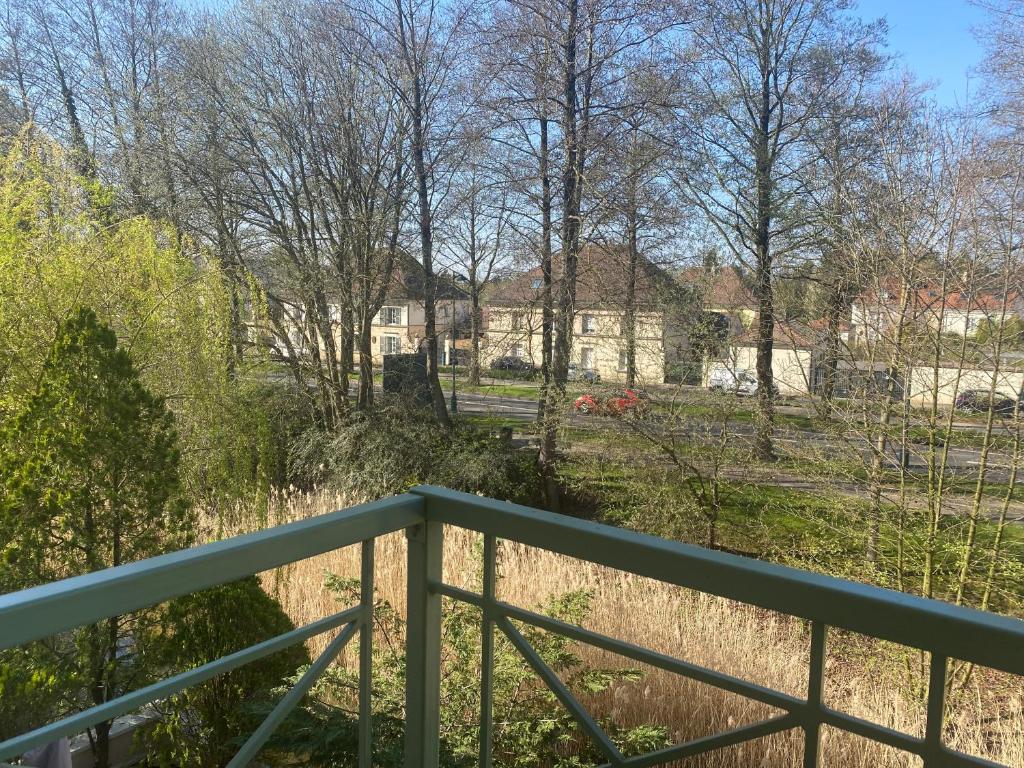 a view from the balcony of a house at Studio Disney Paris in Bailly-Romainvilliers