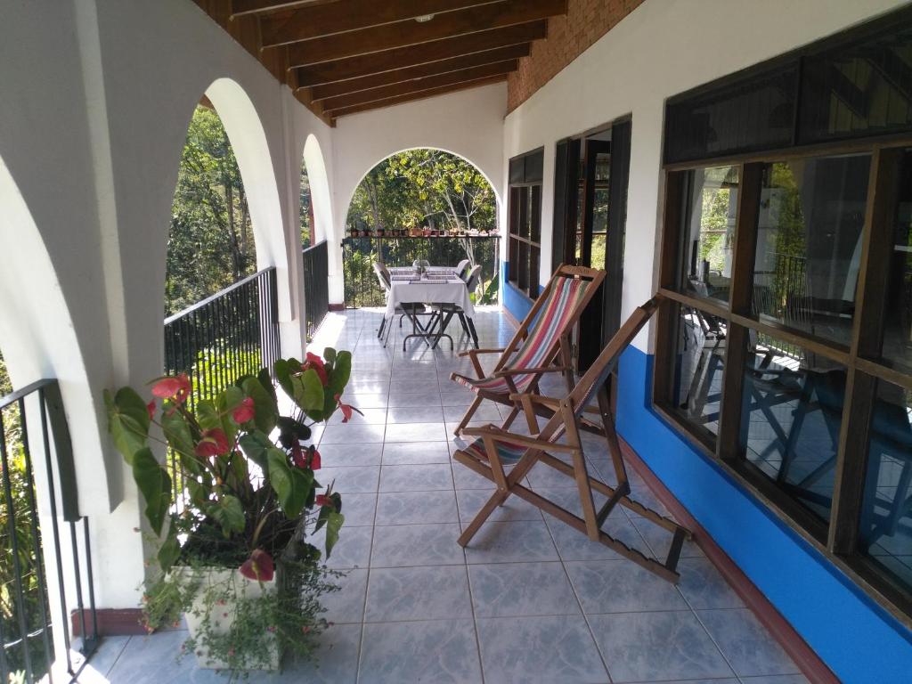 Balkón nebo terasa v ubytování Villas Valle Bello